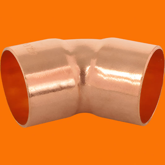 End Feed Copper 45 elbow - 22mm