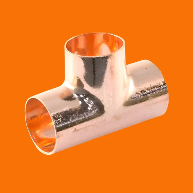 End Feed Copper Equal Tee 10mm